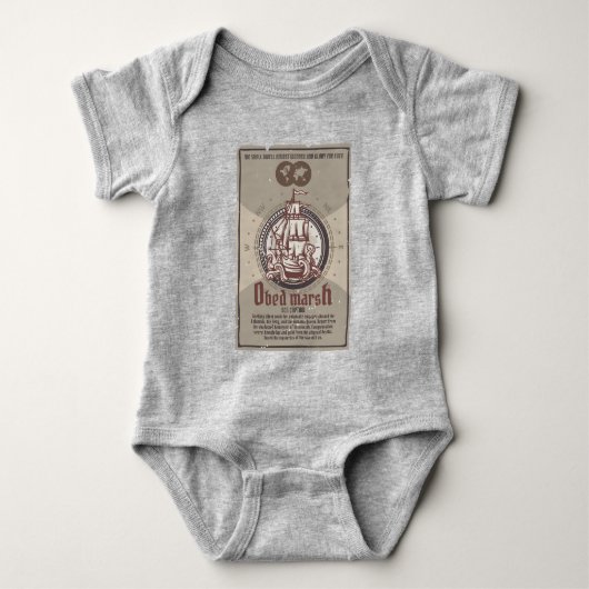 Obed Marsh Sea Captain Insmouth ベビーボディスーツ (正面)