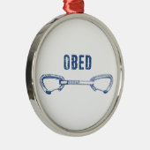 Obed Rock Climbing Quickdraw メタルオーナメント (右)