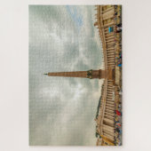 ObeliskとBernini colonnade，ローマ，イタリア ジグソーパズル (縦)