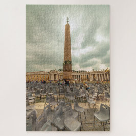Obelisk with chairs, St. Peter square，ローマ，イタリア ジグソーパズル