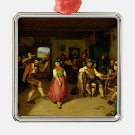 Oberbayern 1841年のターゲット射撃、発砲そして踊り メタルオーナメント (正面)