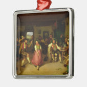 Oberbayern 1841年のターゲット射撃、発砲そして踊り メタルオーナメント (左)