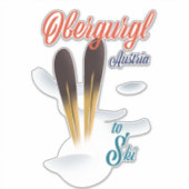 Obergurgl Austria Skiポスター シール (正面)