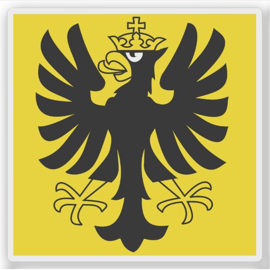 Oberhasli district flag, Switzerland シール (正面)