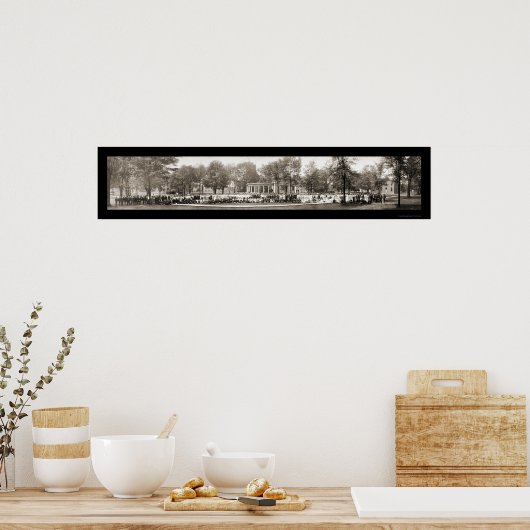 Oberlin College Students写真1906 ポスター (キッチン)