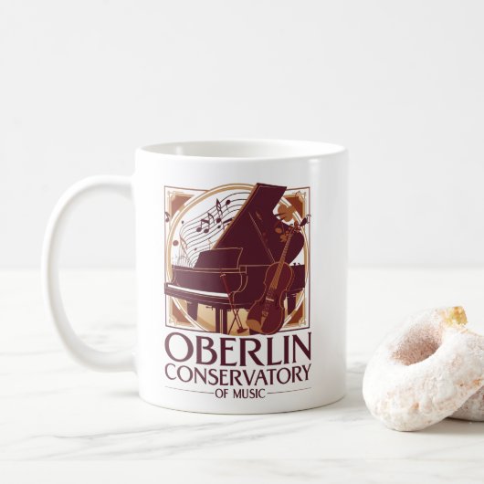 Oberlin Conservatory Vintage Music Mug コーヒーマグカップ (ドーナツ)