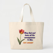 Obey God ラージトートバッグ (正面)