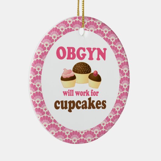 OBGYNのギフトのオーナメント セラミックオーナメント (右)