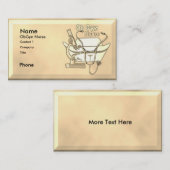 ObGynナースコラージュ名前をカスタムする名刺 名刺 (正面/裏面)