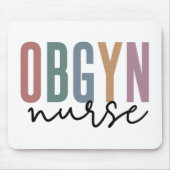 OBGYNナース |産婦人科ナース マウスパッド (正面)