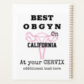 OBGYN最高の on Town/City Gynecologist Obstetrician プランナー手帳 (裏面)