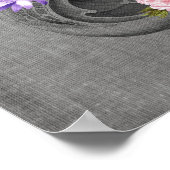 OBGYN解剖学フローラアートウォーブベビーデコールプリント1 ポスター (角)