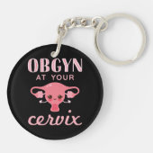 OBGYN at Your Cervix キーホルダー (裏面)
