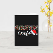 Obgyn Crew Christmas Lights Santa Hat  カード (黄色い花)