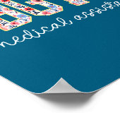Obgyn Medical Istant Floral Ob-gyn Medical Istant  ポスター (角)