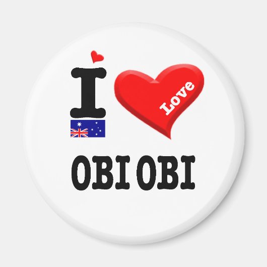 OBI OBI - I Love マグネット (正面)
