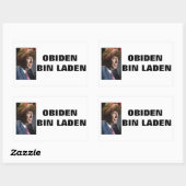 OBIDEN BIN LADEN STICKER 長方形シール (シート)