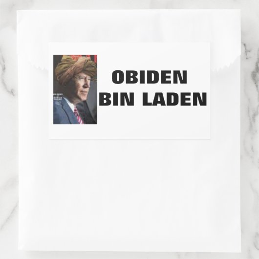 OBIDEN BIN LADEN STICKER 長方形シール (バッグ)
