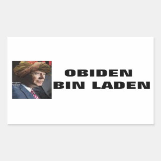 OBIDEN BIN LADEN STICKER 長方形シール