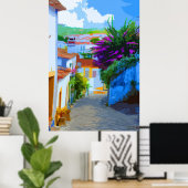 OBIDOS – ポルトガルの宝石 ポスター (ホームオフィス)