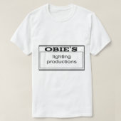 Obie_s照明生産 Tシャツ (デザイン正面)