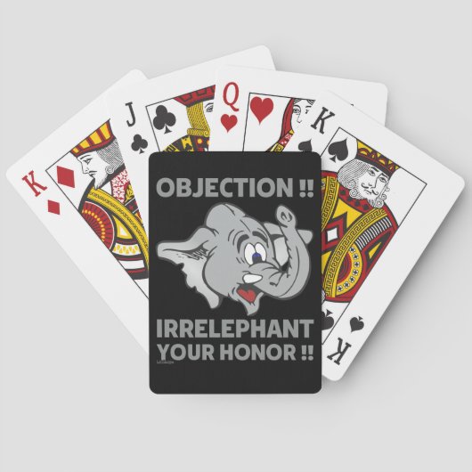 OBJECTION ! IRRELEPHANT YOUR HONOR ! トランプ (裏面)