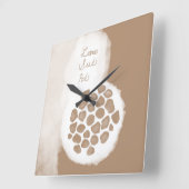 objet_11_lotus seed pod スクエア壁時計 (傾斜)