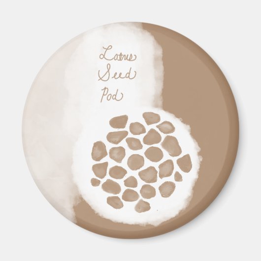 objet_11_lotus seed pod マグネット (正面)