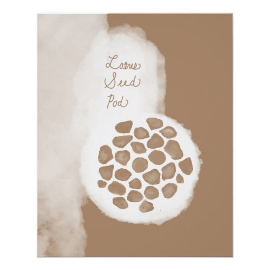 objet_11_lotus seed pod glossy poster ポスター (正面)