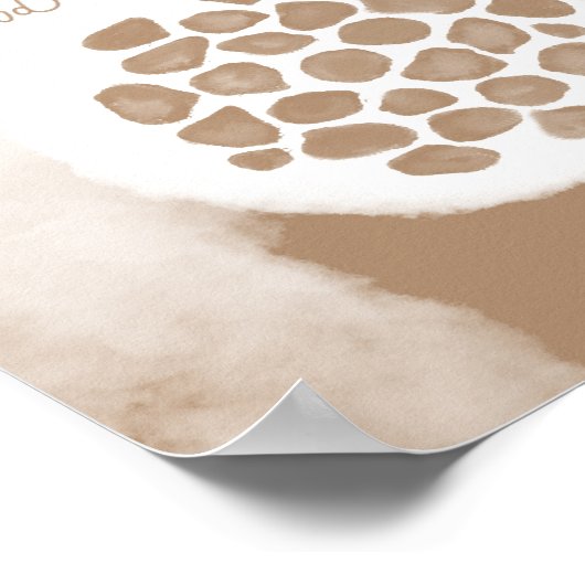 objet_11_lotus seed pod matte poster ポスター (角)