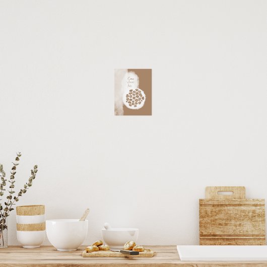 objet_11_lotus seed pod matte poster ポスター (キッチン)