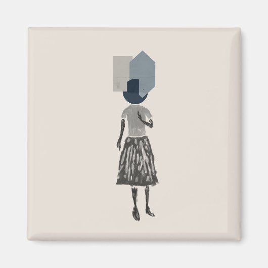 objet_14_女性_1 マグネット (正面)