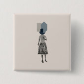objet_14_une femme_1 缶バッジ (正面)