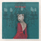 objet_19_une femme_2 ガラスコースター (正面)