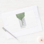 objet_1_calathea 長方形シール (封筒)