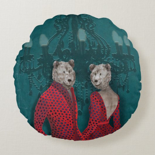 objet_20_une femme, un homme_2 ラウンドクッション (正面)