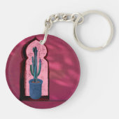 objet_21_aサボテンのアクリルの窓 キーホルダー (裏面)