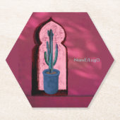 objet_21_a window with a cactus ペーパーコースター (正面)