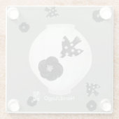 objet_22_camellia,bird and pottery ガラスコースター (裏面)