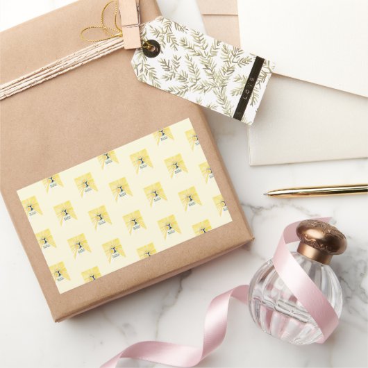 objet_3_sun制御メータ 長方形シール (ギフト)