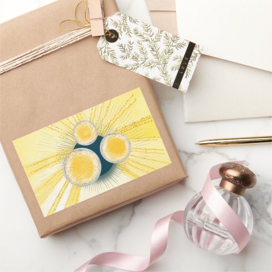 objet_3_sun制御メータ 長方形シール (ギフト)