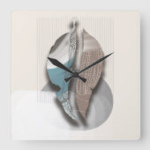 objet_8_紅葉_1 スクエア壁時計 (正面)