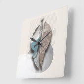 objet_8_紅葉_1 スクエア壁時計 (傾斜)