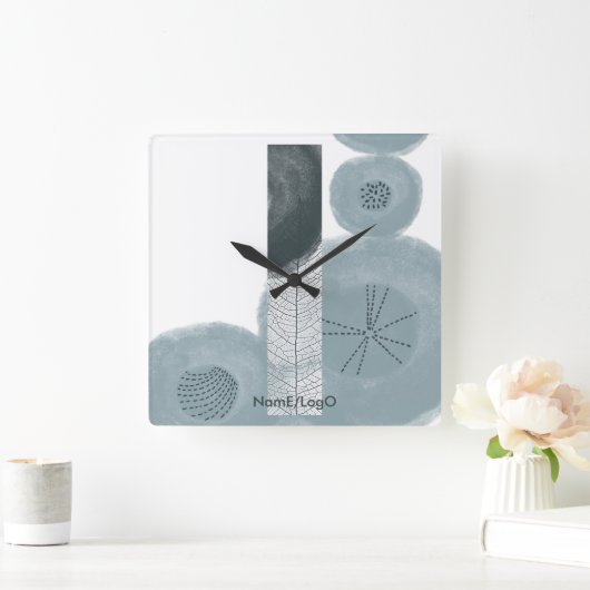 objet_9_紅葉_2 スクエア壁時計 (ホーム)