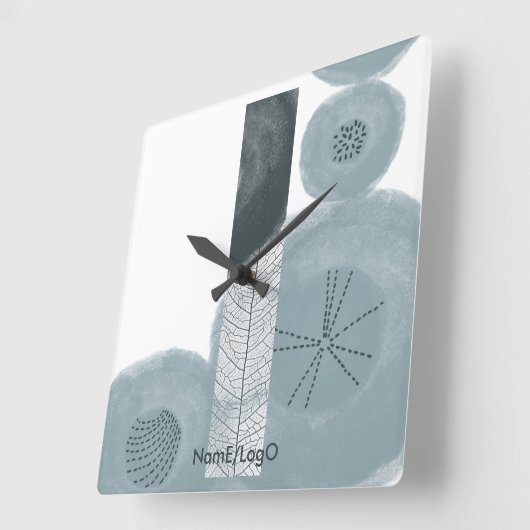 objet_9_紅葉_2 スクエア壁時計 (傾斜)