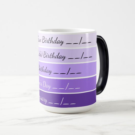 Obligatory Celebrations Gradient Coffee Mug モーフィングマグカップ (正面右)