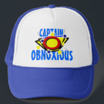 obnoxious Funny大尉 キャップ<br><div class="desc">obnoxious Funny Joke Hat/大尉の帽子。 このクールなObnoxious大尉の英雄のトラック運転手の帽子を持つあなたの友人を驚かせて下さい! この素晴らしくおもしろいな喜劇的な英雄の帽子は十分にカスタマイズ可能な、変更の文字"大尉"および"不快"、あなたの文字およびイメージを加えます! 不快な友人または家族のための素晴らしい悪ふざけのギフト!</div>