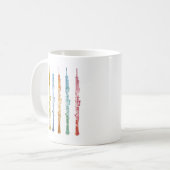Oboeのクレヨン コーヒーマグカップ (正面左)
