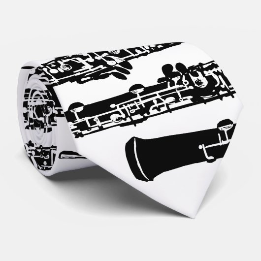 Oboeの白黒タイ ネクタイ (ロール)