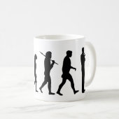 Oboeの進化のおもしろいなOboistのユーモアのギフト コーヒーマグカップ (正面右)